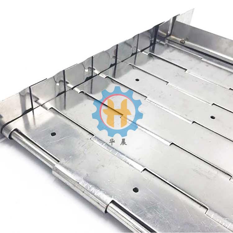 304不锈钢板式链网带-加设加固挡板专用于提升和外固定